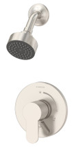 Symmons (S-6701-TRM-STN) Identity shower system trim only with secondary integral volume control, Satin Nickel