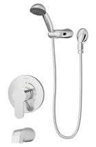 Symmons (S-6704-TRM) Identity tub/hand shower system trim only with secondary integral diverter, Chrome
