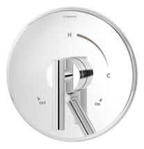 Symmons (S3500CYLBTRMTC) Dia shower valve trim only with secondary integral diverter/volume control, Chrome