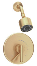 Symmons (S3501CYLBBBZTRMTC) Dia shower system trim only with secondary integral volume control, brushed bronze