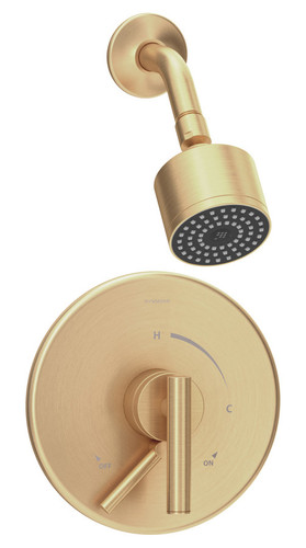  Symmons (S3501CYLBBBZTRMTC) Dia shower system trim only with secondary integral volume control, brushed bronze