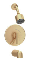Symmons (S3502CYLBBBZTRMTC) Dia tub/shower system trim only withsecondary integral diverter, brushed bronze