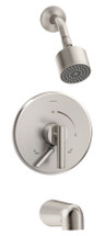 Symmons (S3502CYLBSTNTRMTC) Dia tub/shower system trim only withsecondary integral diverter, satin nickel