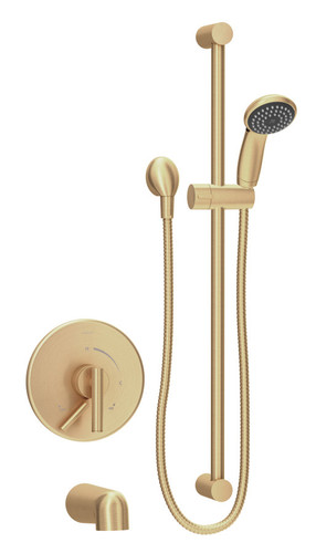  Symmons (S3504H321CYLBBBZTRMTC) Dia tub/hand shower system trim only with secondary integral diverter, brushed bronze