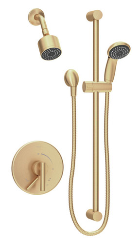  Symmons (S3508BBBZTRM) Dia shower/hand shower system trim only with secondary integral diverter, Brushed Bronze