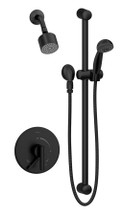 Symmons (S3508BMBTRMTC) Dia shower/hand shower system trim only with secondary integral diverter, Matte Black