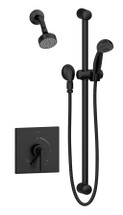 Symmons (S3608MBTRMTC) Duro shower/hand shower system trim only with secondary integral diverter, matte black