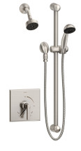 Symmons (S3608STNTRM) Duro shower/hand shower system trim only with secondary integral diverter, satin nickel