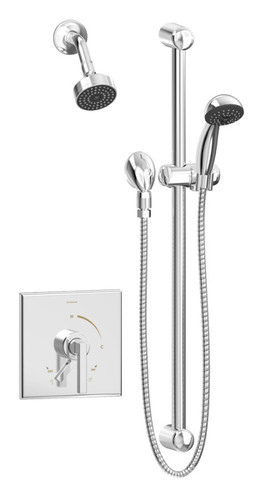  Symmons (S3608TRM) Duro shower/hand shower system trim only with secondary integral diverter, chrome