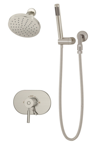  Symmons (S4308STNTRMTC) Sereno shower/hand shower system trim only with secondary integral diverter, satin nickel