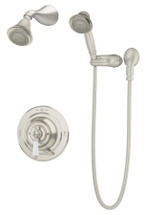Symmons (S4408STNTRM) Carrington shower/hand shower system trim with secondary integral diverter, satin nickel