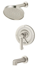 Symmons (S5302STNTRMTC) Museo tub/shower system trim only with secondary integral diverter, satin nickel