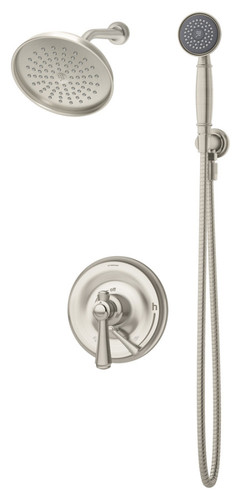  Symmons (S5408STNTRM) Degas shower/hand shower system trim only with secondary integral diverter, Satin Nickel