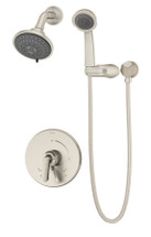 Symmons (S5508STNTRM) Elm shower/hand shower system trim only with secondary integral diverter, Satin Nickel