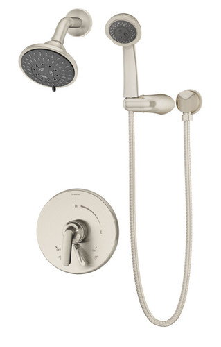  Symmons (S5508STNTRMTC) Elm shower/hand shower system trim only with secondary integral diverter, satin nickel