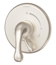Symmons (S6600TRMSTNTC) Unity shower valve trim only with secondary integral diverter/volume control, satin nickel