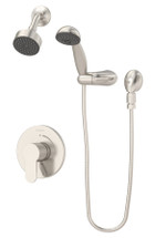 Symmons (S6708TRMSTNTC) Identity shower/hand shower system trim only with secondary integral diverter. Satin Nickel