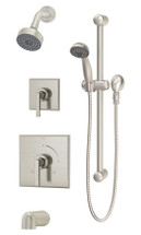 Symmons (3606-H321-V-STN-TRM) Duro tub/shower/hand shower system trim only, satin nickel