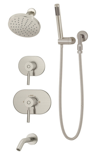  Symmons (4306-STN-TRM) Sereno tub/shower/hand shower system trim only, satin nickel