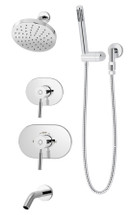 Symmons (4306TRMTC) Sereno tub/shower/hand shower system trim only, chrome