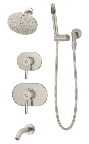  Symmons (4306STNTRMTC) Sereno tub/shower/hand shower system trim only, satin nickel