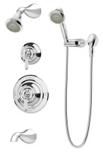 Symmons (4406TRMTC) Carrington tub/shower/hand shower system trim only, chrome