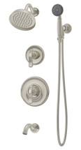 Symmons (5106STNTRMTC) Winslet tub/shower/hand shower system trim only, satin nickel