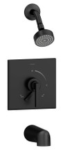 Symmons (S-3602-MB-TRM) Duro tub/shower system trim only with secondary integral diverter, matte black