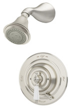 Symmons (S-4401-STN-TRM) Carrington shower system trim only with secondary integral volume control, satin nickel