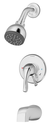  Symmons (S-9602-PLR-TRM) Origins tub/shower system with secondary integral diverter, trim only, chrome