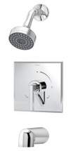 Symmons (S3602TRMTC) Duro tub/shower system trim only with secondary integral diverter, chrome