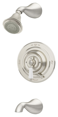  Symmons (S4402STNTRMTC) Carrington tub/shower system trim only with secondary integral diverter, satin nickel