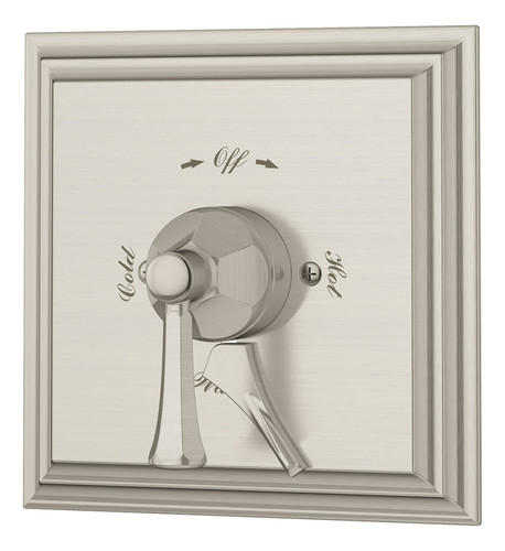  Symmons (S4500STNTRMTC) Canterbury shower valve trim only with secondary integral diverter/volume control, satin nickel