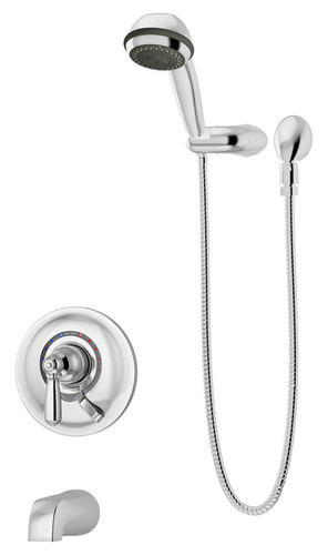  Symmons (S4704TRMTC) Allura tub/hand shower system trim only with secondary integral diverter, chrome