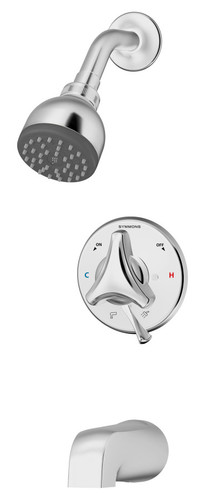  Symmons (S9602PTRMTC) Origins tub/shower system with secondary integral diverter, trim only, chrome