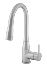 Symmons (S-2302-STS-PD-1.5) Sereno single handle kitchen faucet, Stainless Steel