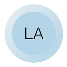 Chicago Faucets (216-678LAJKNF) Laboratory index button, light blue with black letters, LA