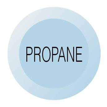  Chicago Faucets (216-678PROPANEJKNF) Laboratory index button, light blue with black letters, PROPANE
