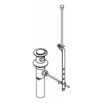 Chicago Faucets (1222-KJKCP) 2-1/8" Diameter Pop-up Drain