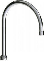 Chicago Faucets (GN8BE7JKCP) 8" rigid/swing gooseneck spout