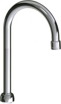 Chicago Faucets (GN2BJKCTF)  5-1/4" Rigid/Swing Gooseneck Spout