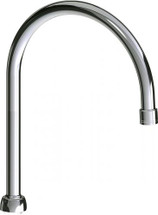 Chicago Faucets (GN8BJKCTF) 8" rigid/swing gooseneck spout