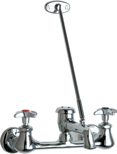  Chicago Faucets (540-LD897SWXF204CP) Hot and Cold Water Sink Faucet