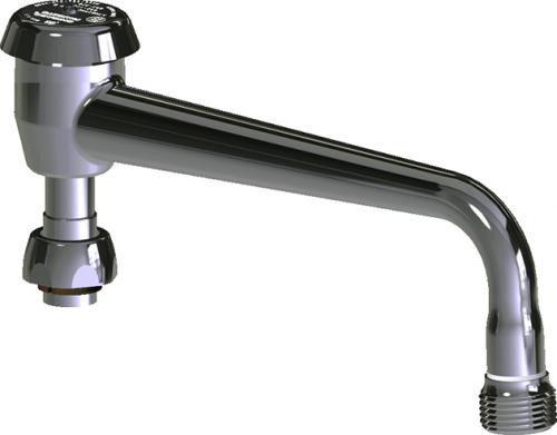  Chicago Faucets (L8BVBE2-2JKCP)  8" L Type Swing Spout with Atmospheric Vacuum Breaker