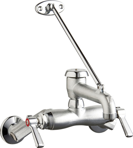  Chicago Faucets (445-VBRRCF) Hot and Cold Water Sink Faucet