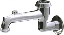 Chicago Faucets (782-001KVBJKCP)  8" Rigid Spout with Wall Flange and Pail Hook