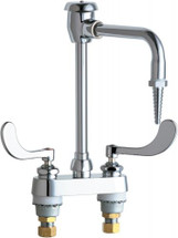Chicago Faucets (895-317GN2BVBE7CP) Deck-mounted manual sink faucet with 4" centers