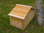Small Feeding Station - overhead view -  - matches our outdoor cedar cat houses!