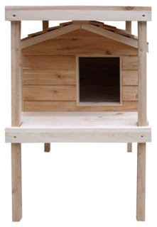 insulated cedar cat house