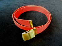 Red Canvas Belt